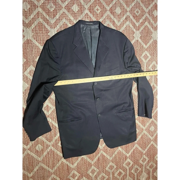 CORNELIANI Mens Super 110s Extra Fine Virgin Wool Black Suit Jacket Sports Coat - Picture 8 of 9